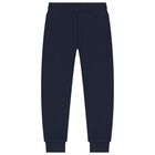 Boys Navy Blue Logo Tracksuit, 2, hi-res