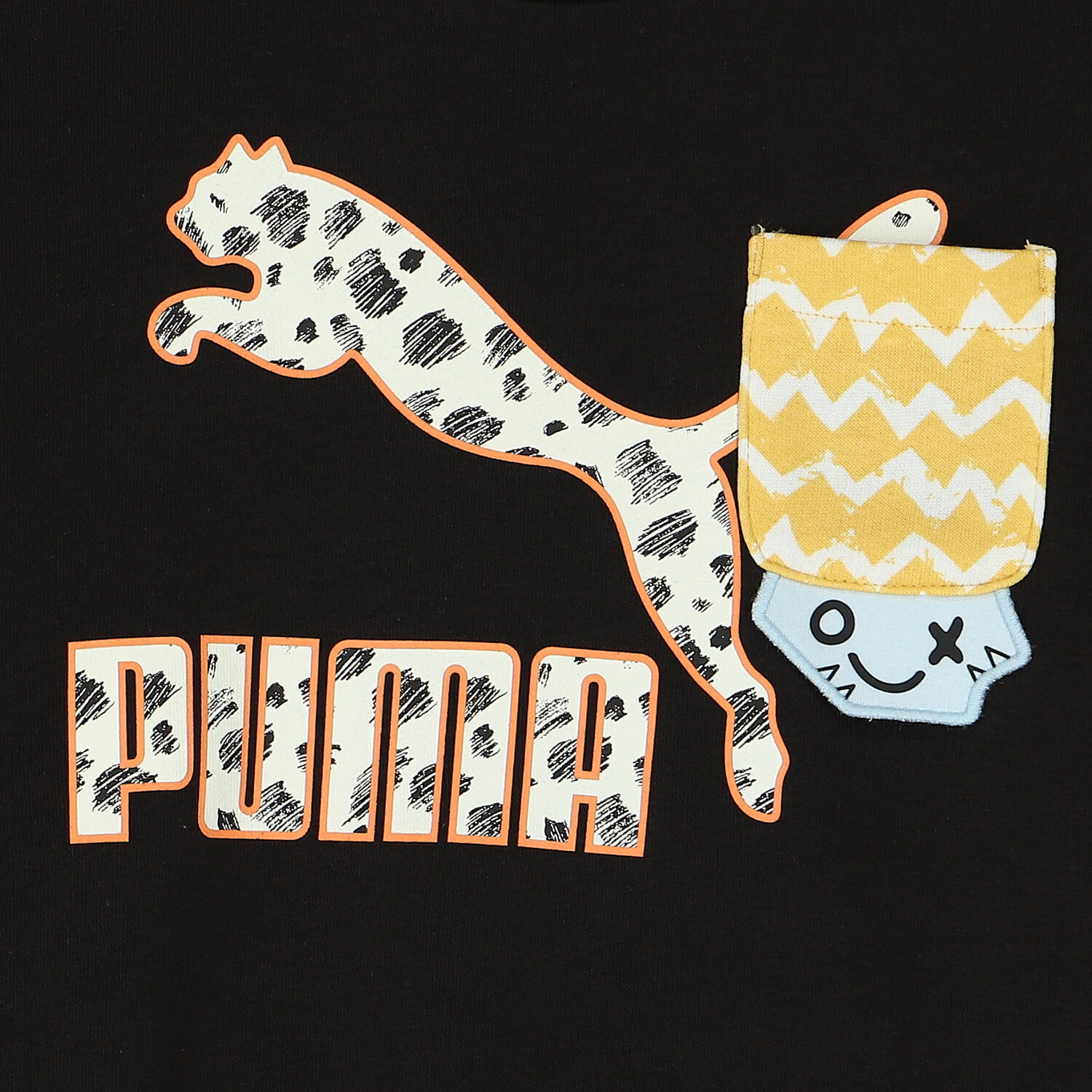 Girls Black Logo Sweatshirt, 1, hi-res image number null