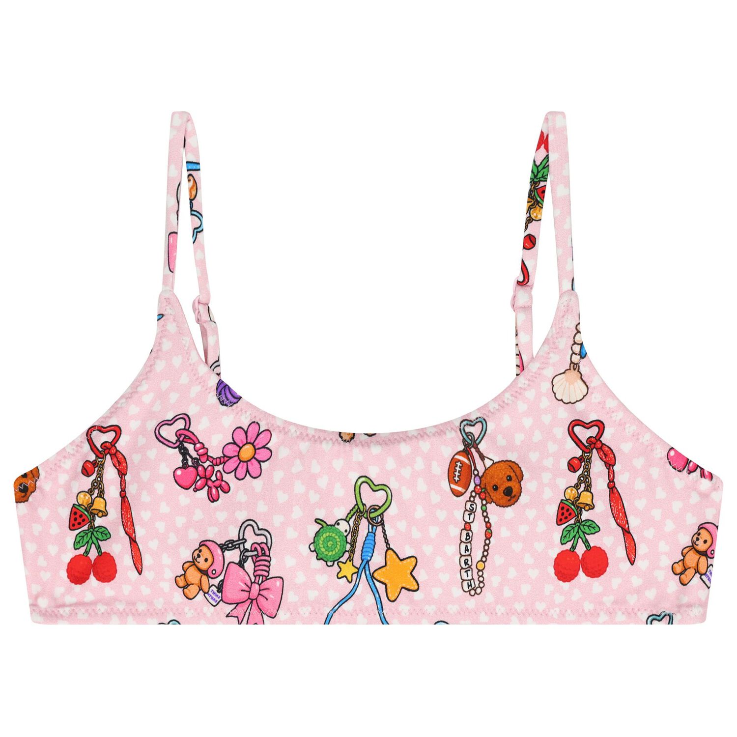 Girls Pink Keyrings Bikini, 1, hi-res