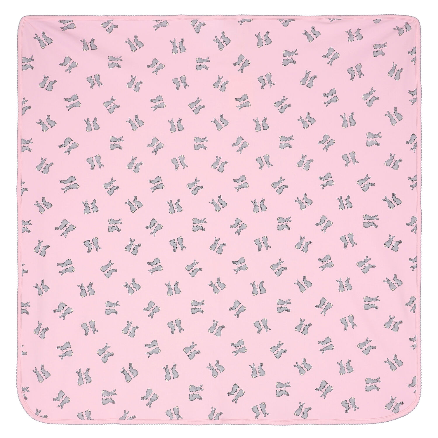 Baby Girls Pink Bunny Baby Blanket, 3, hi-res