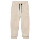 Boys Beige Joggers, 1, hi-res
