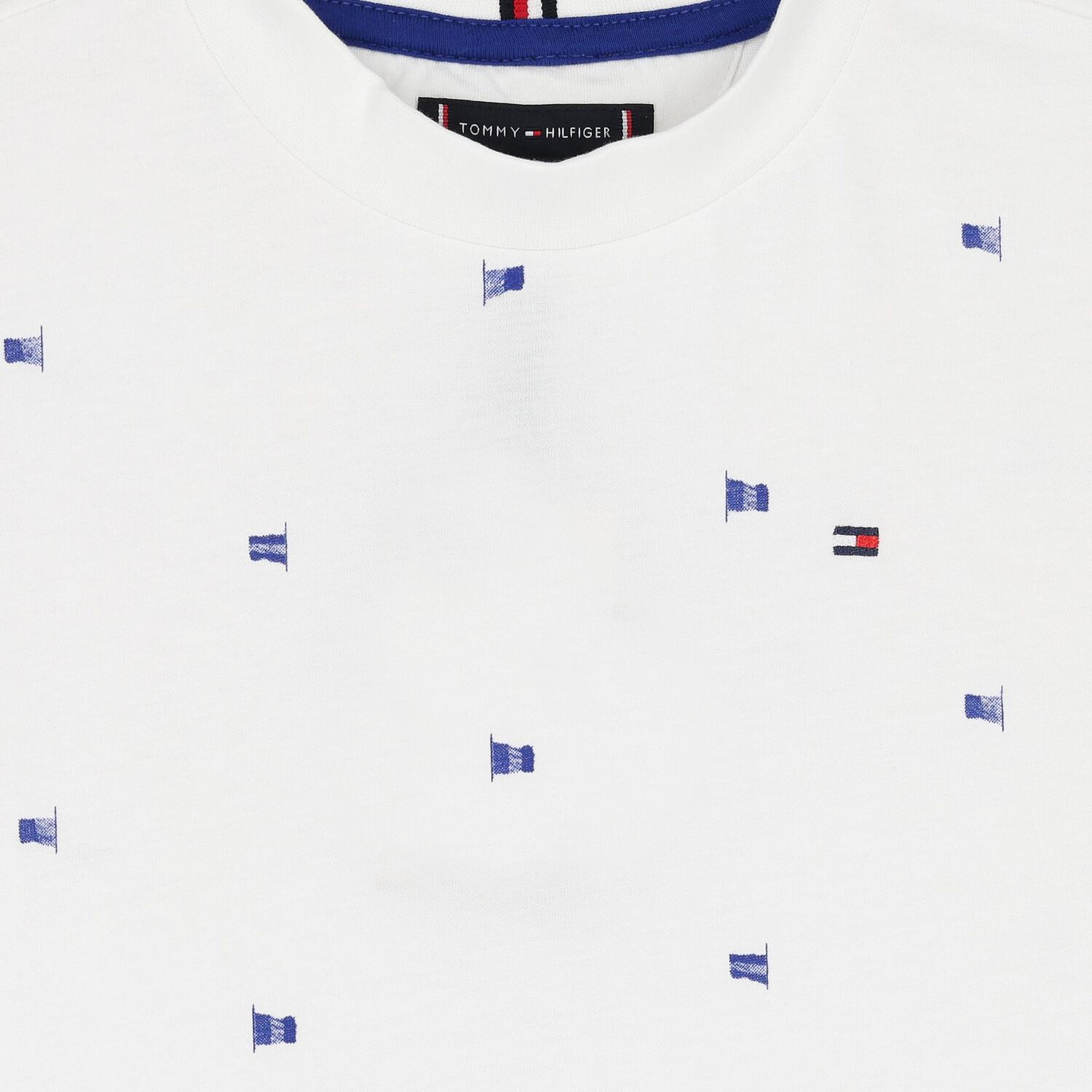 Boys White Logo Flag T-Shirt, 1, hi-res image number null