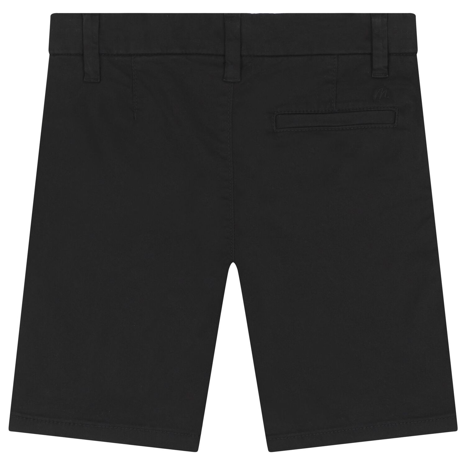Boys Black Chino Shorts, 2, hi-res