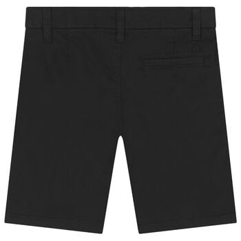 Boys Black Chino Shorts
