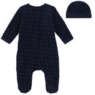 Baby Boys Navy Blue Babygrow Gift Set, 1, hi-res