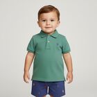 Baby Boys Green & Blue Logo Shorts Set, 1, hi-res