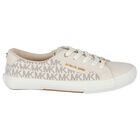 Girls Ivory Logo Trainers, 1, hi-res