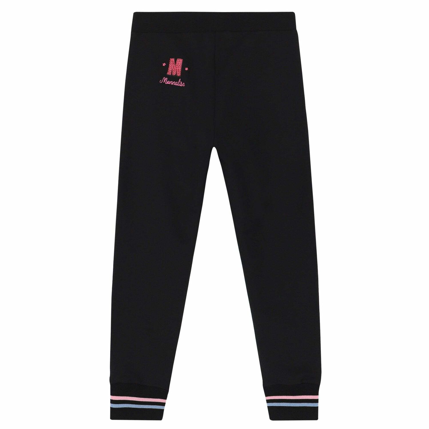 Girls Black Logo Joggers, 1, hi-res image number null