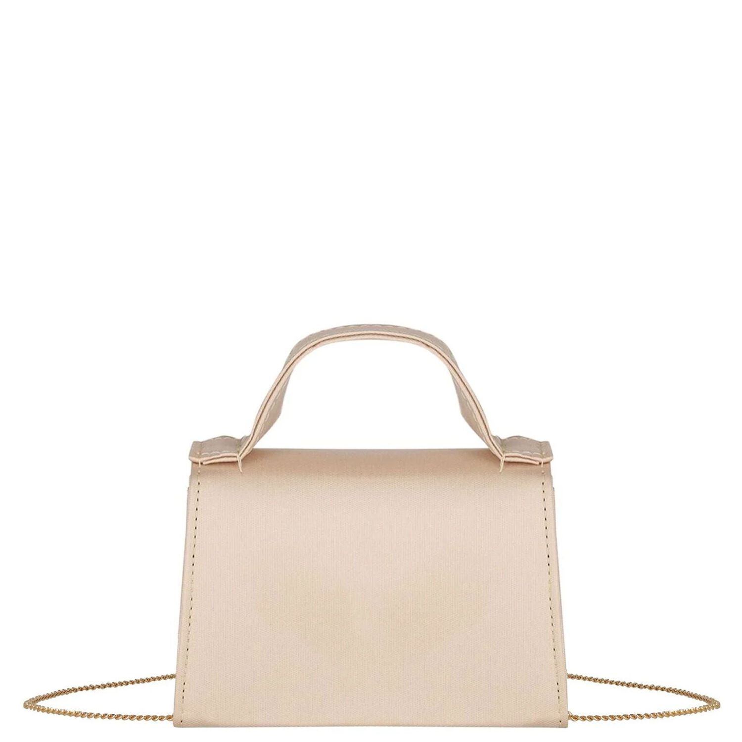 Girls Beige Crepe Handbag, 3, hi-res