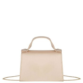 حقيبة يد للبنات من الكريب البيج