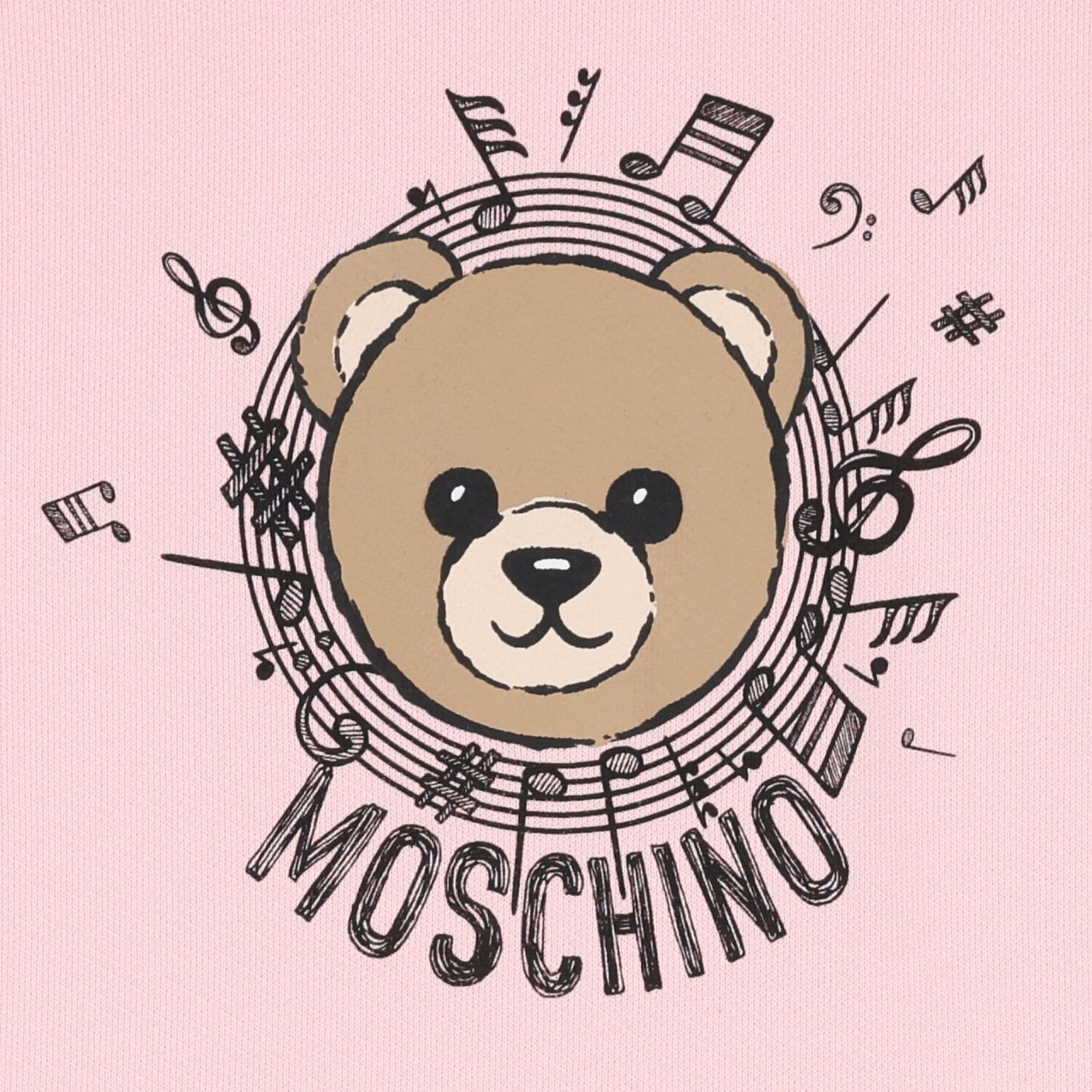 فستان بنات بالشعار بطبعه تيدى بير باللون الوردى , 1, hi-res