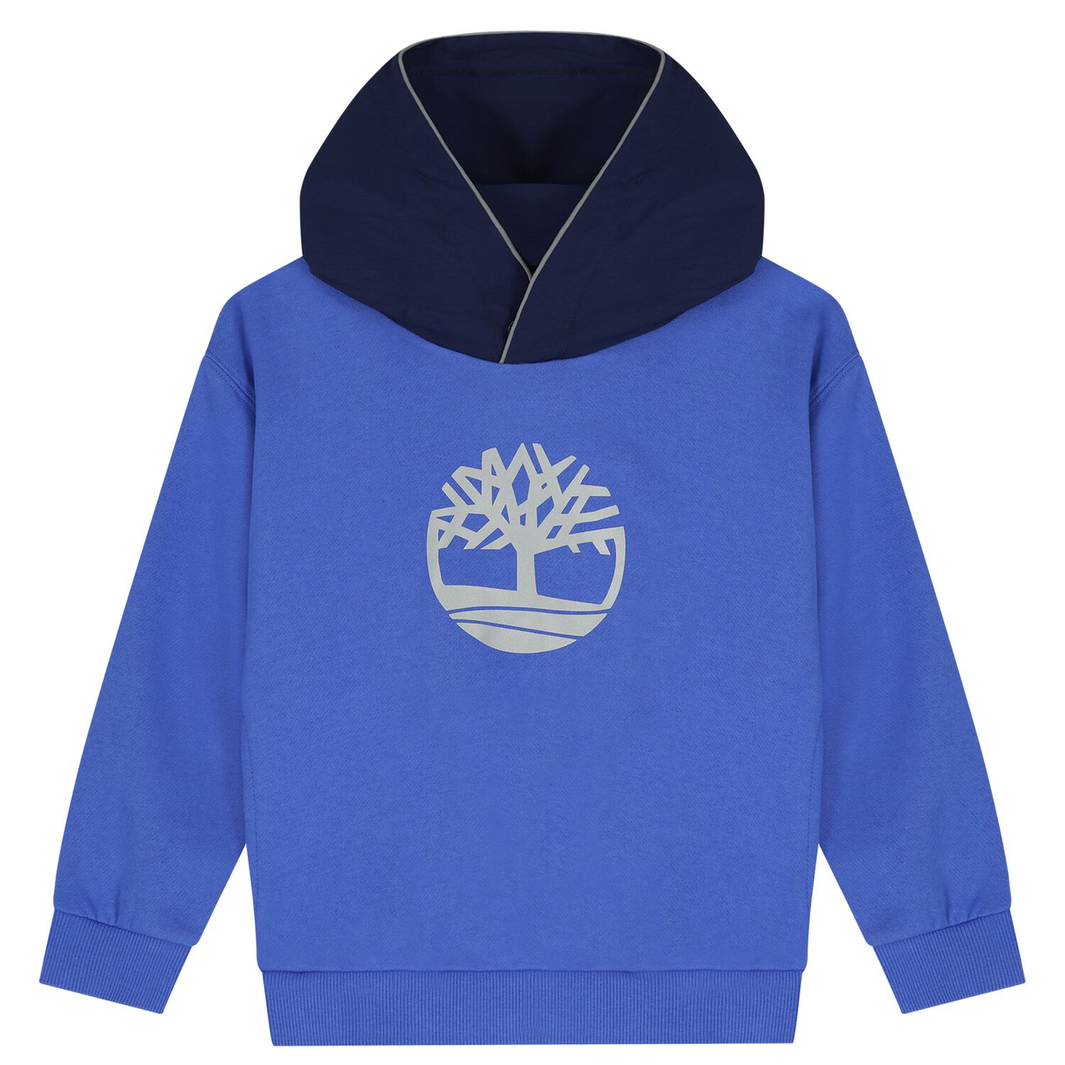 Boys Blue Logo Hooded Top, 1, hi-res