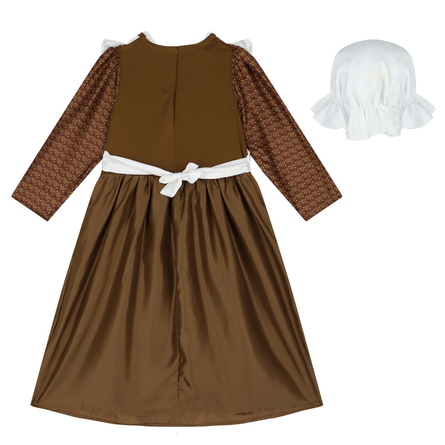 Girls White & Beige Victorian Costume, 1, hi-res image number null