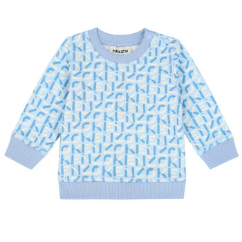 Younger Boys Blue Logo Sweatshirt