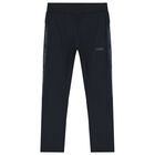 Boys Navy Blue Logo Joggers, 1, hi-res