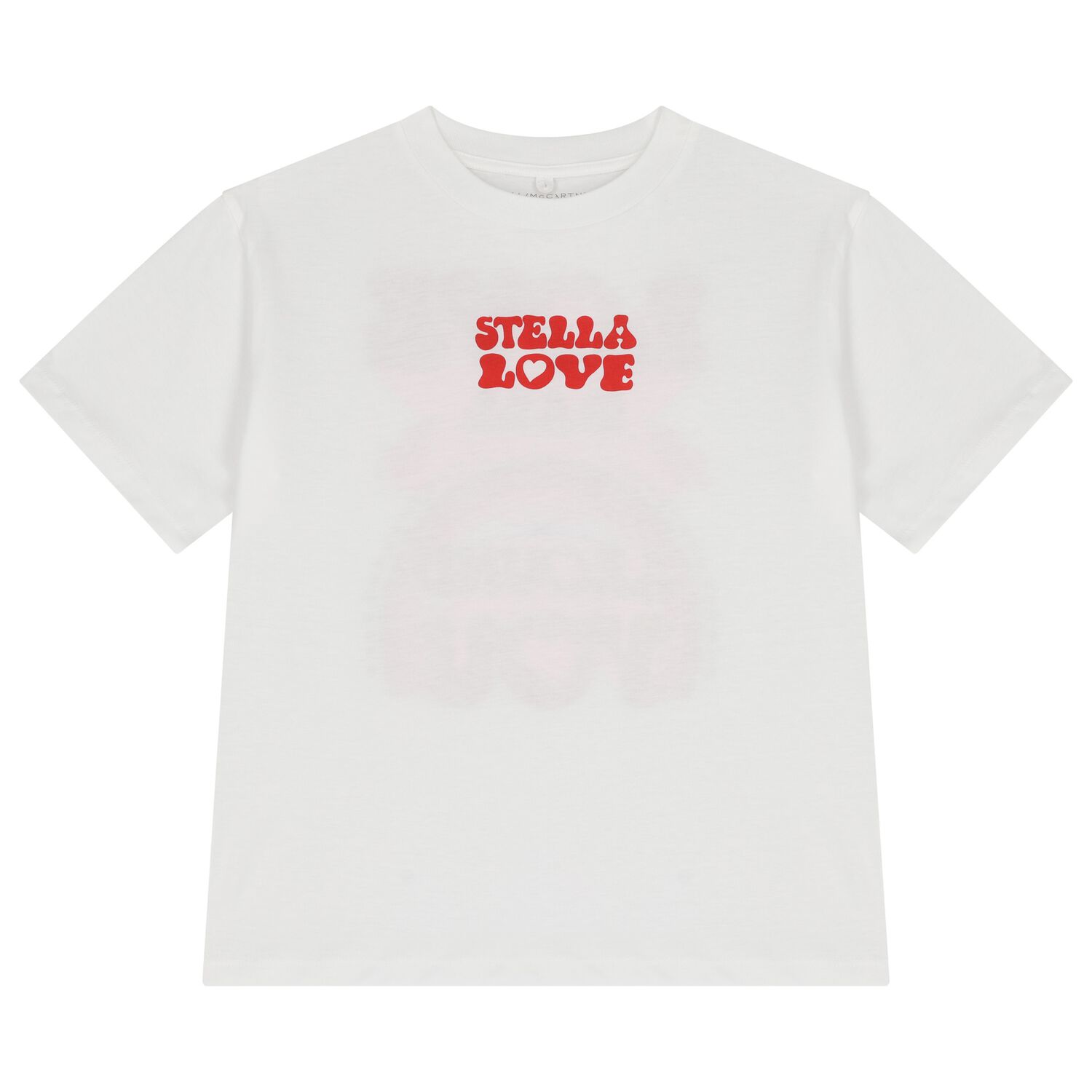 تيشيرت بنات بالشعار باللون الابيض , 1, hi-res