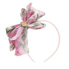 Girls Pink Bow Headband, 3, hi-res