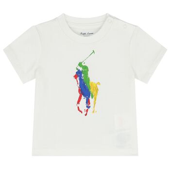 Baby Boys White Polo Bear T-Shirt