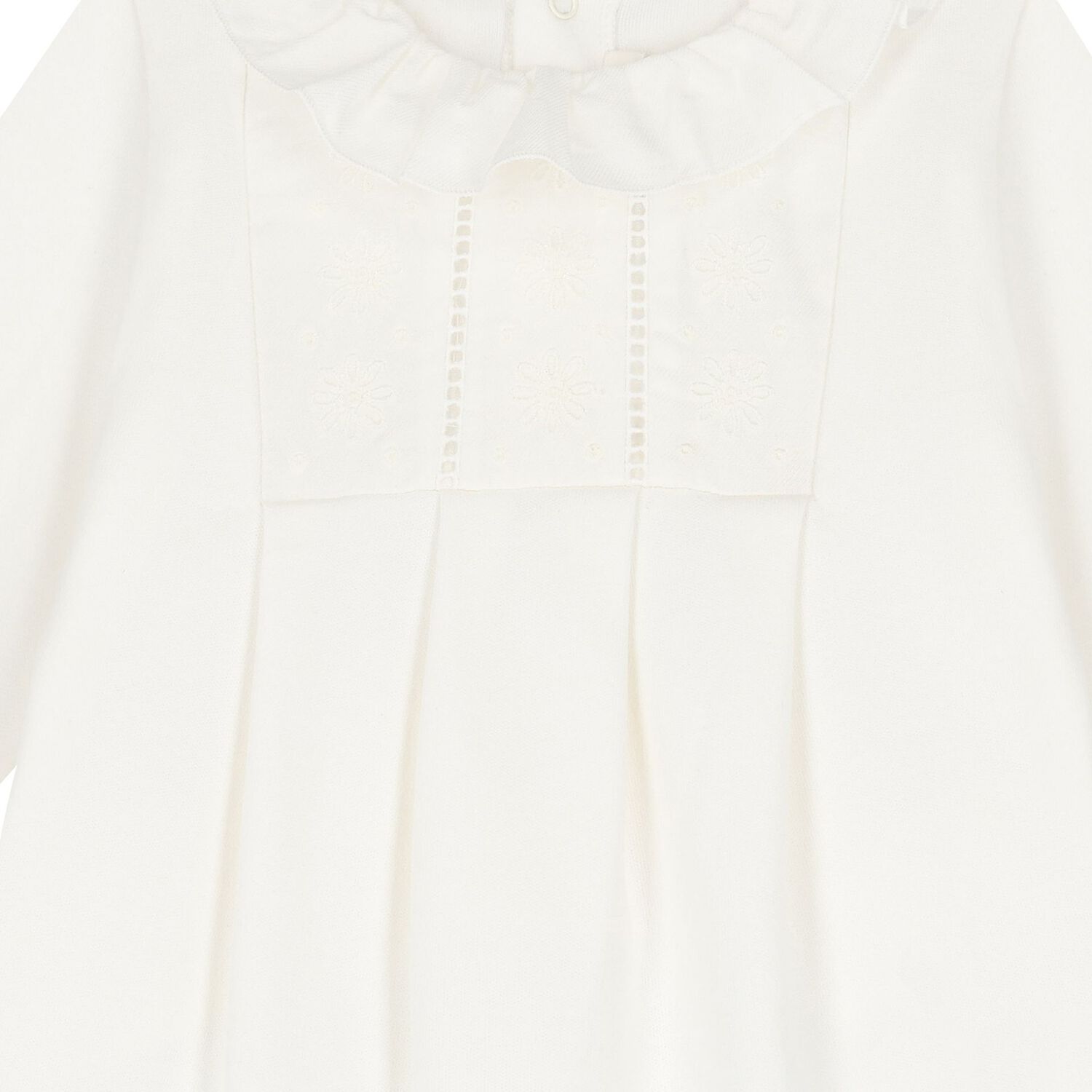 Baby Girls Ivory Embroidered Babygrow Gift Set, 1, hi-res