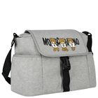 Grey Teddy Bear Logo Baby Changing Bag, 2, hi-res