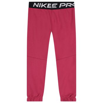 Girls Pink Logo Joggers