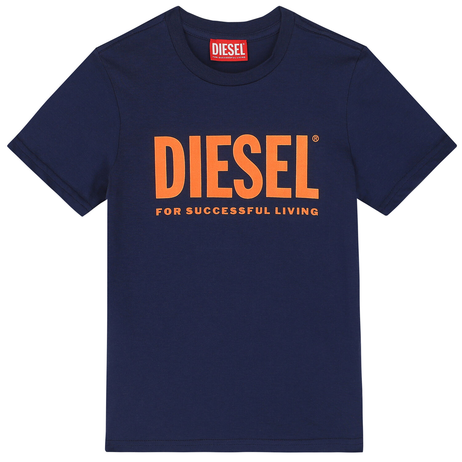 تيشيرت بالشعار باللون الكحلي للأولاد , 2, hi-res