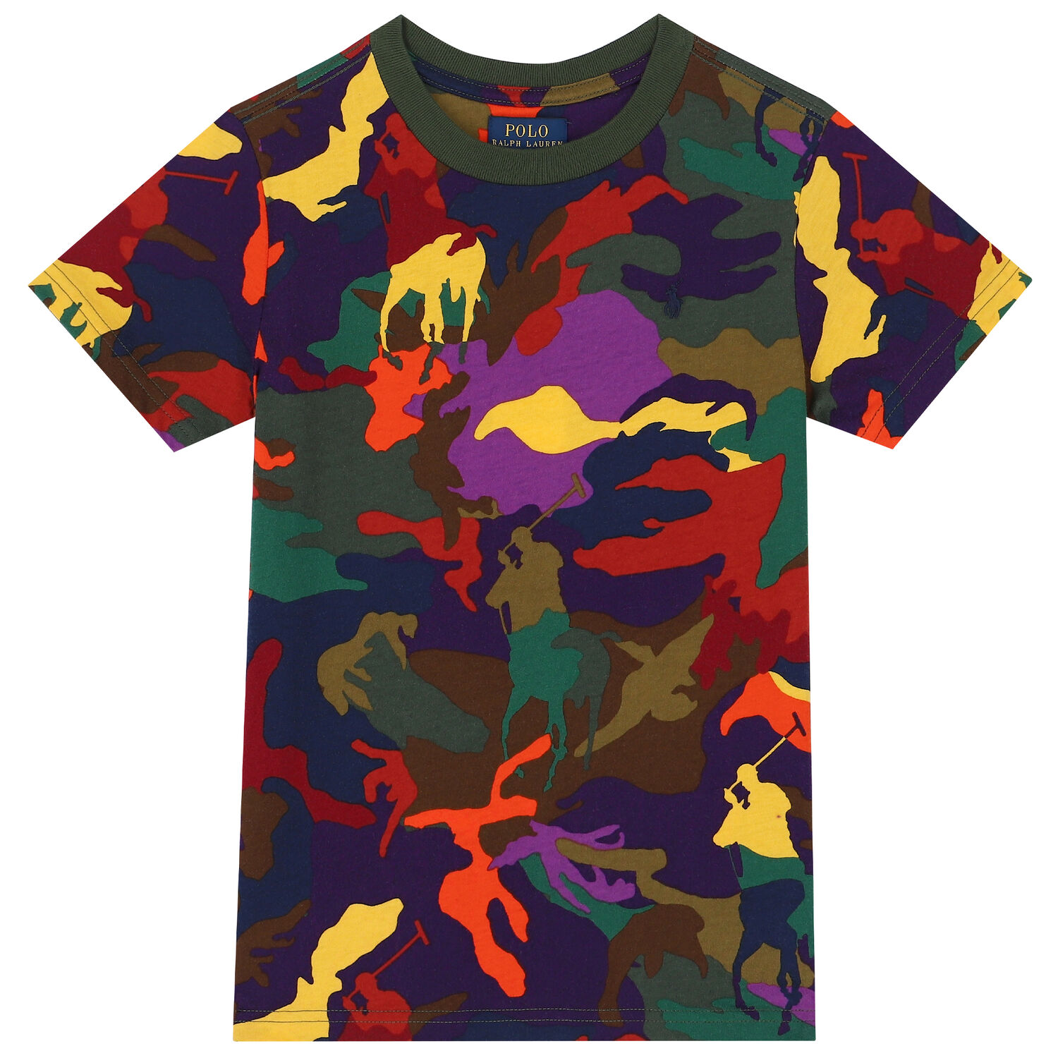 Boys Multi-Colored Camouflaged Logo T-Shirt, 1, hi-res image number null