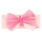 Baby Girls Pink Bow Headband, 1, hi-res