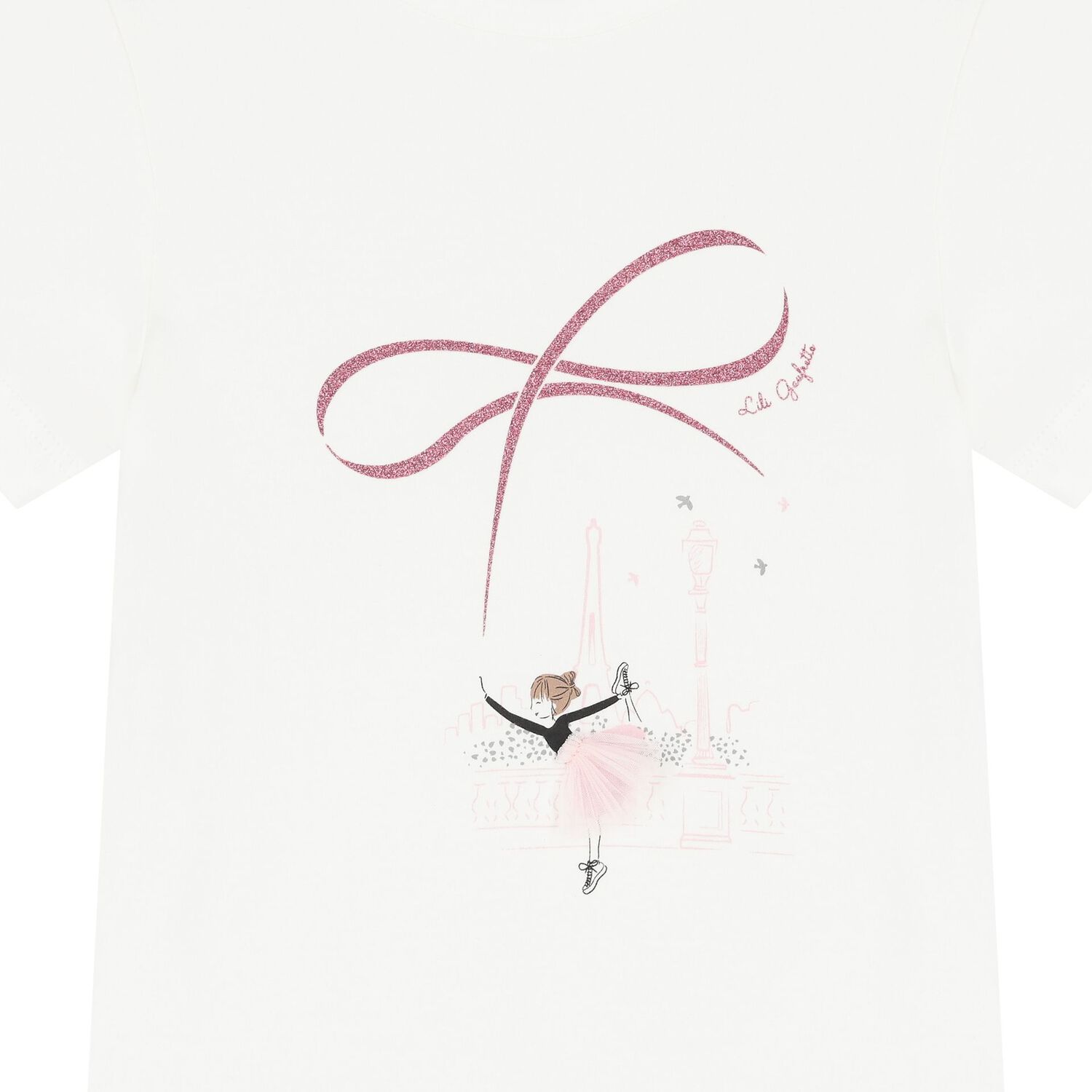 تيشيرت بنات بالشعار باللون العاجى , 1, hi-res image number null