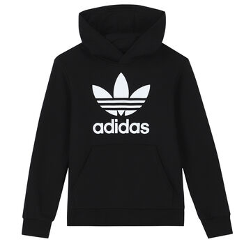 Black Logo Hooded Top