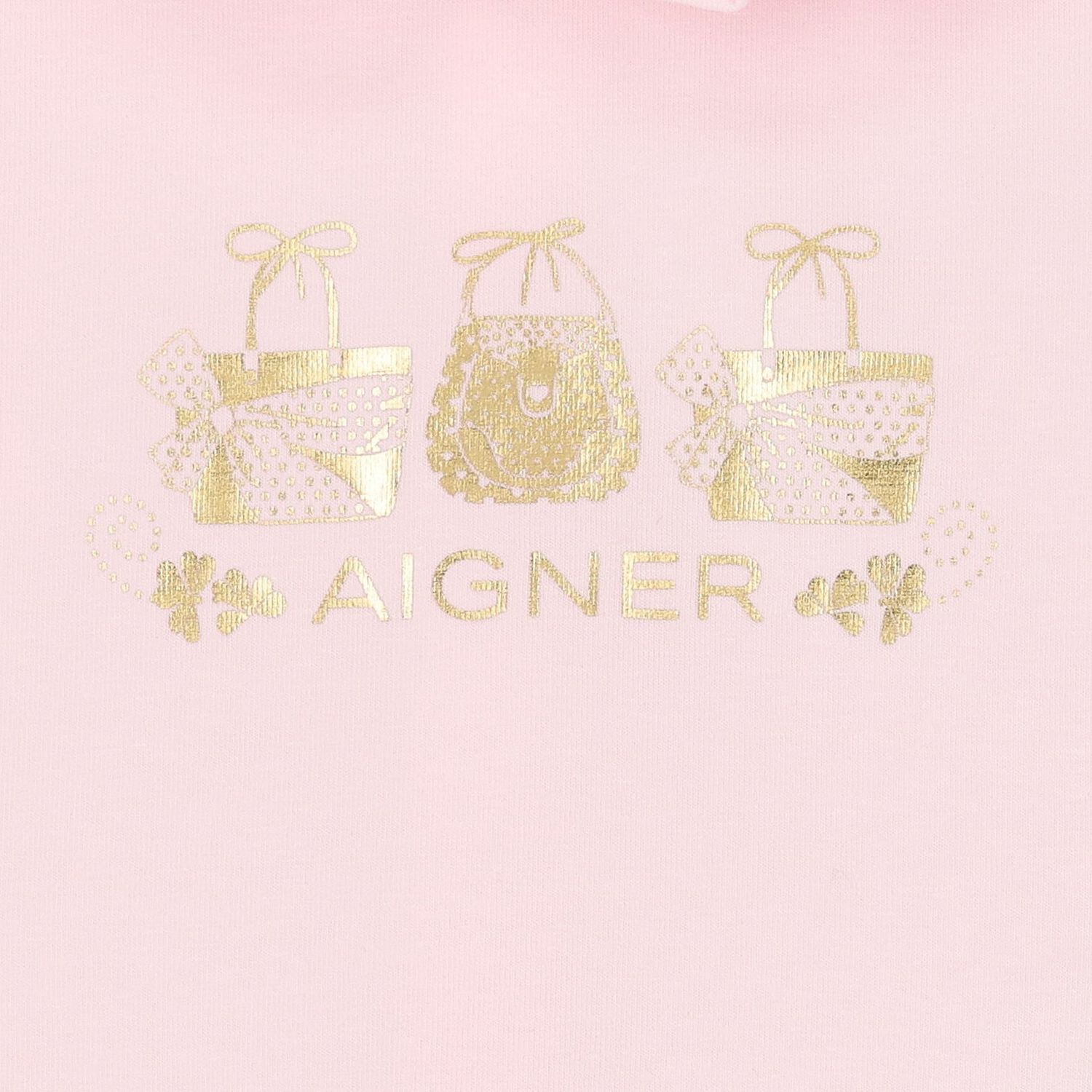 Baby Girls Pink Logo Babygrow, 2, hi-res