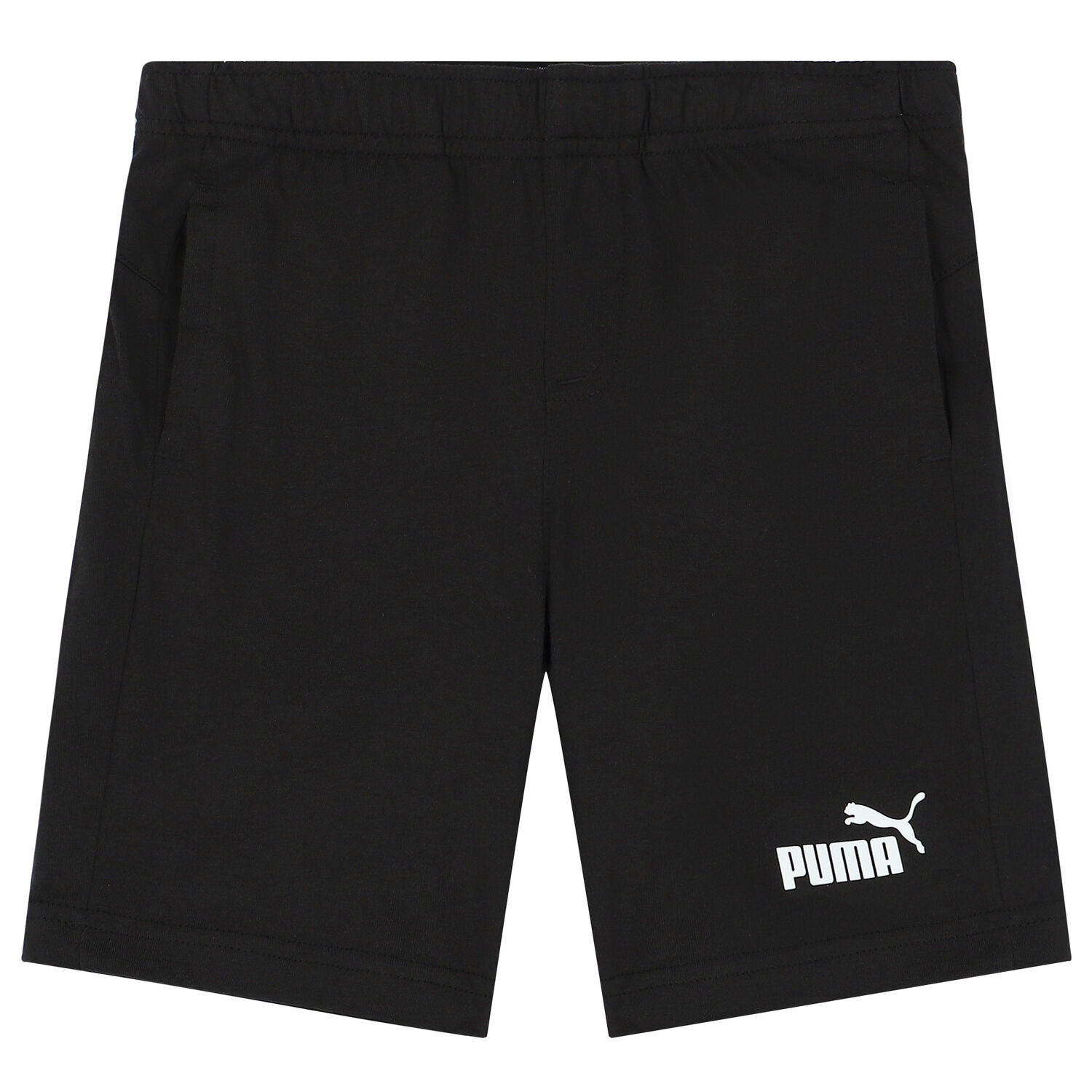 Boys White & Black Logo Shorts Set, 7, hi-res