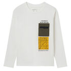 Boys Ivory Long Sleeve Top, 2, hi-res