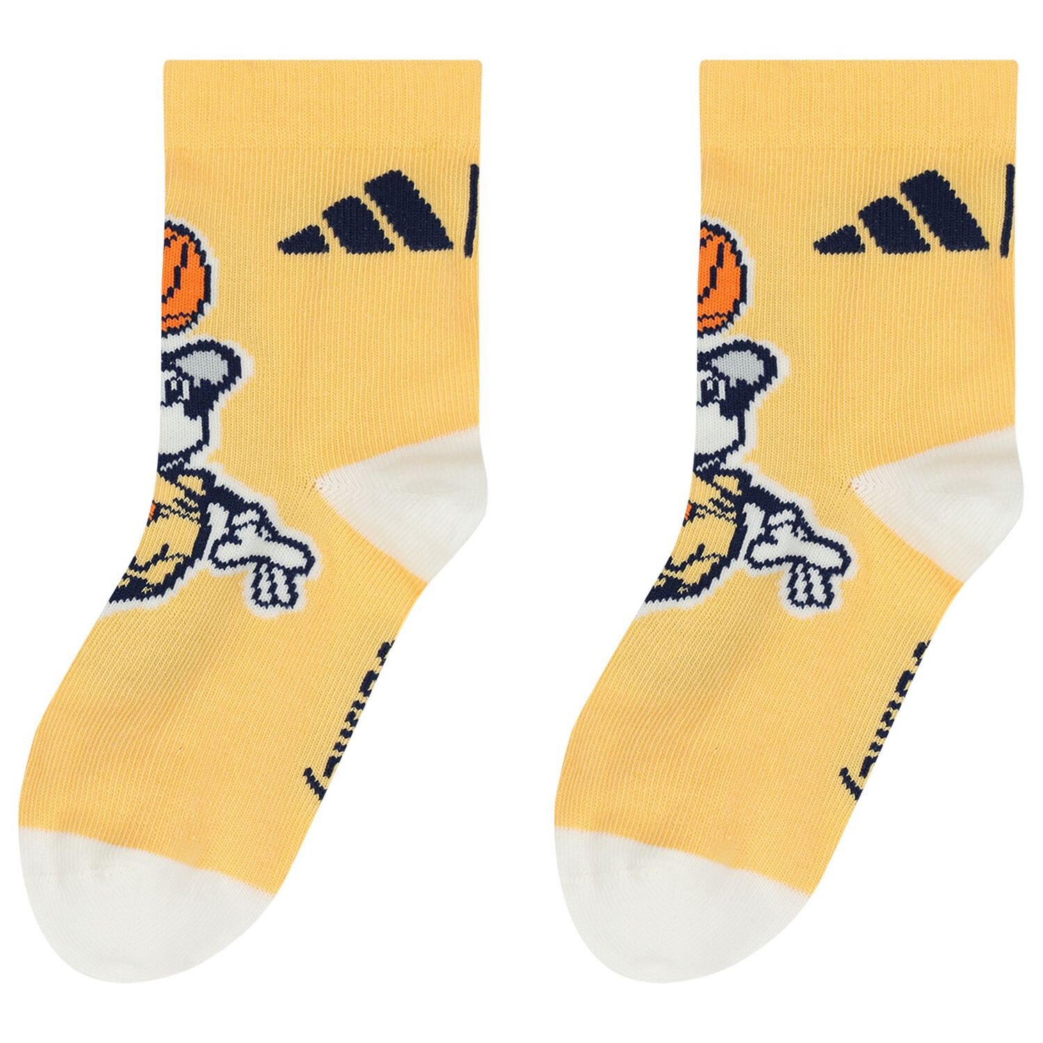 Boys Navy Blue & Yellow Disney Logo Socks ( 3-Pack ), 1, hi-res