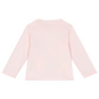 Younger Girls Pink Pixel Bunny Long Sleeve Top, 1, hi-res
