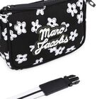 Girls Black Flower Logo Handbag, 1, hi-res