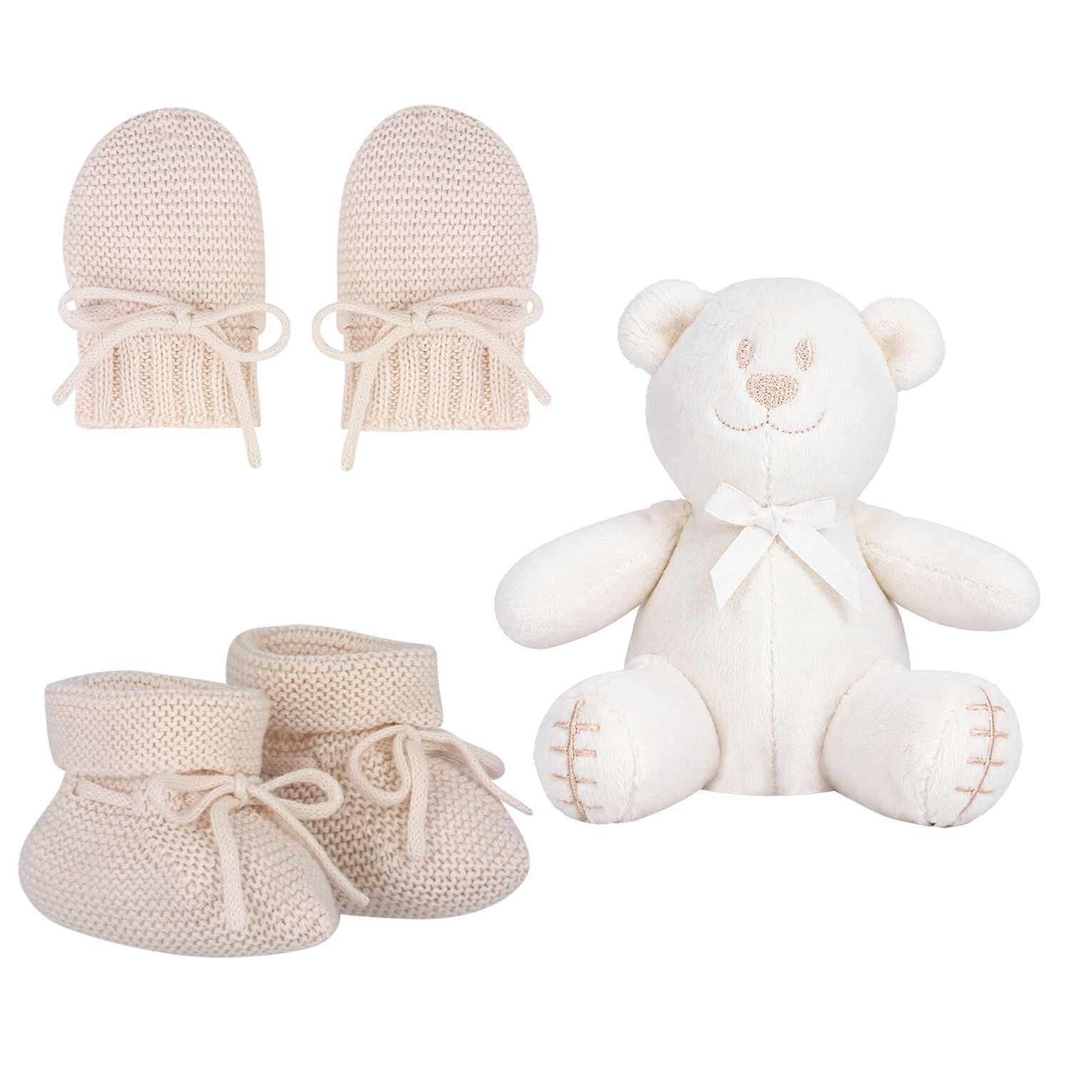 Baby Boys Blue Mittens & Booties Gift Set, 1, hi-res