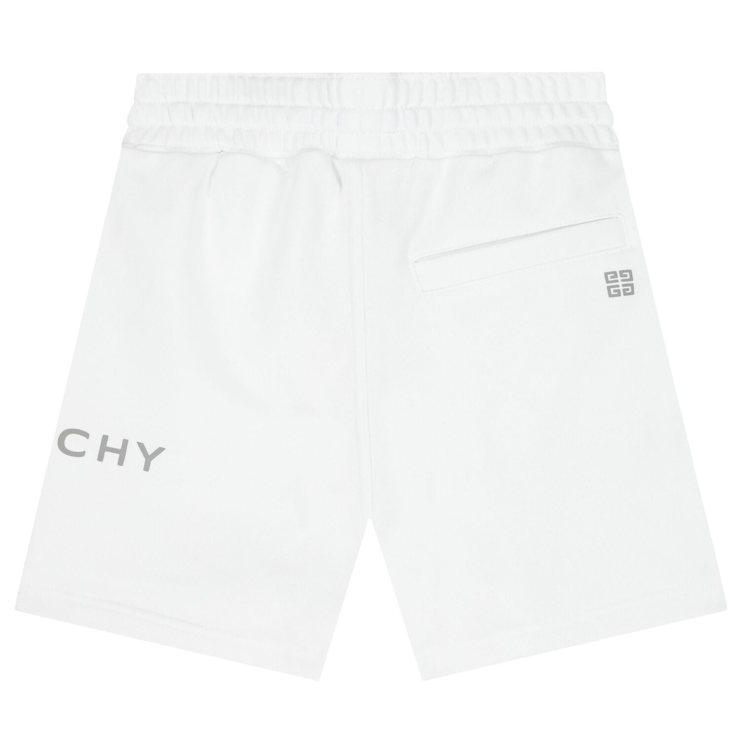 Boys White Logo Shorts, 2, hi-res