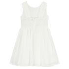 Girls White Lace Dress, 1, hi-res