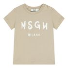 Younger Beige Logo Shorts Set, 2, hi-res