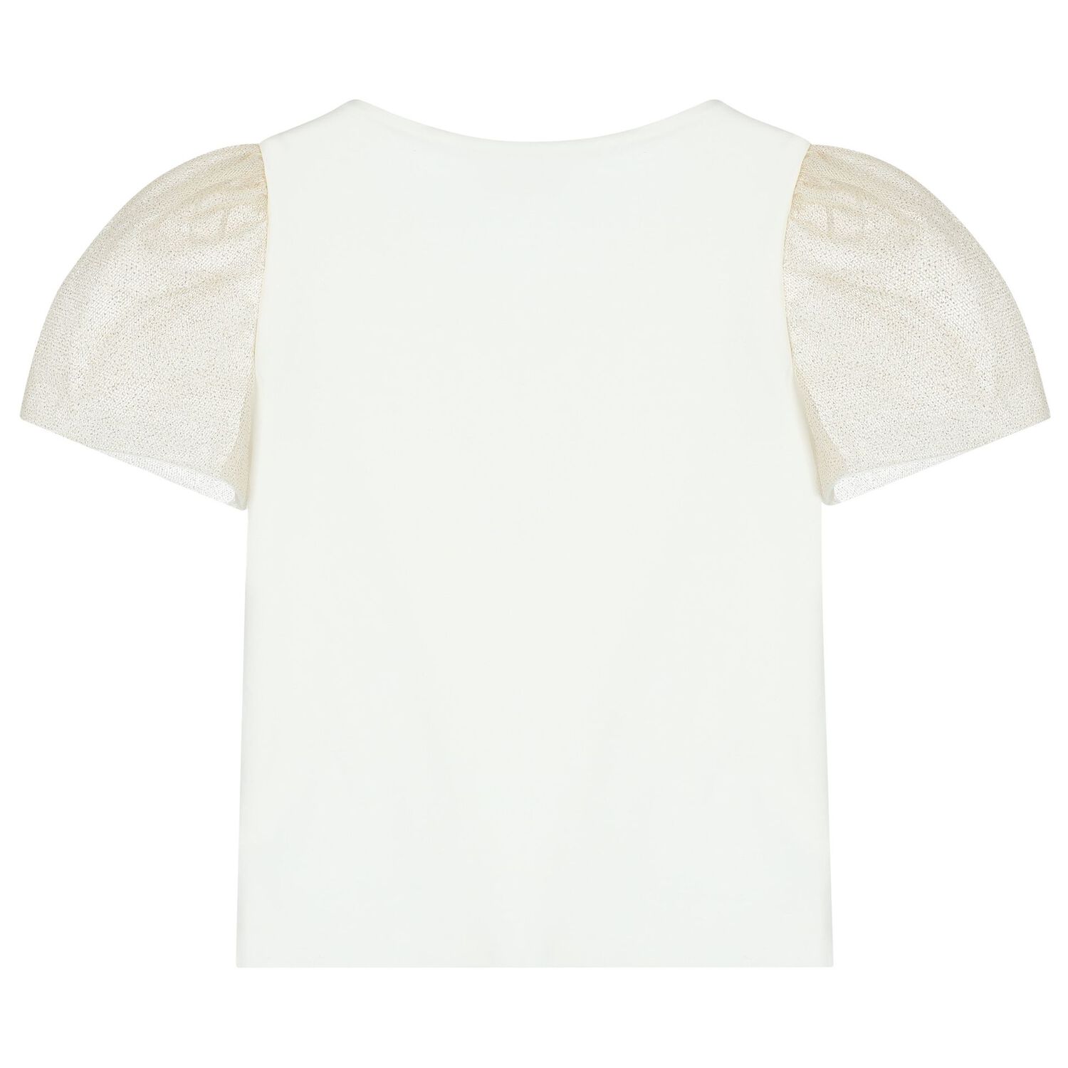 Girls White & Gold Skirt Set, 1, hi-res