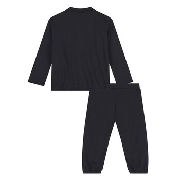 Younger Boys Navy Blue Logo Tracksuit