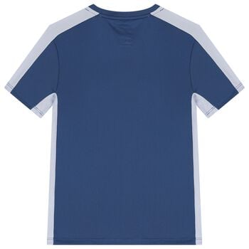 تيشيرت للأولاد أزرق اللون بشعار Dri-Fit