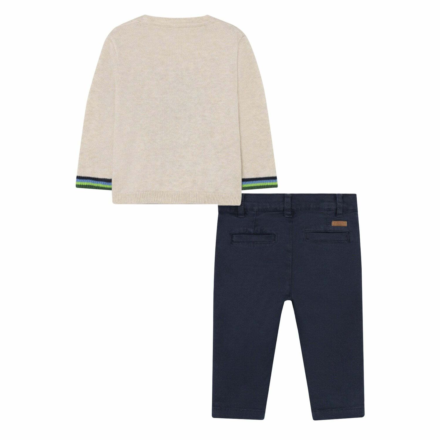 Younger Boys Navy Blue Robot Trouser Set, 1, hi-res image number null