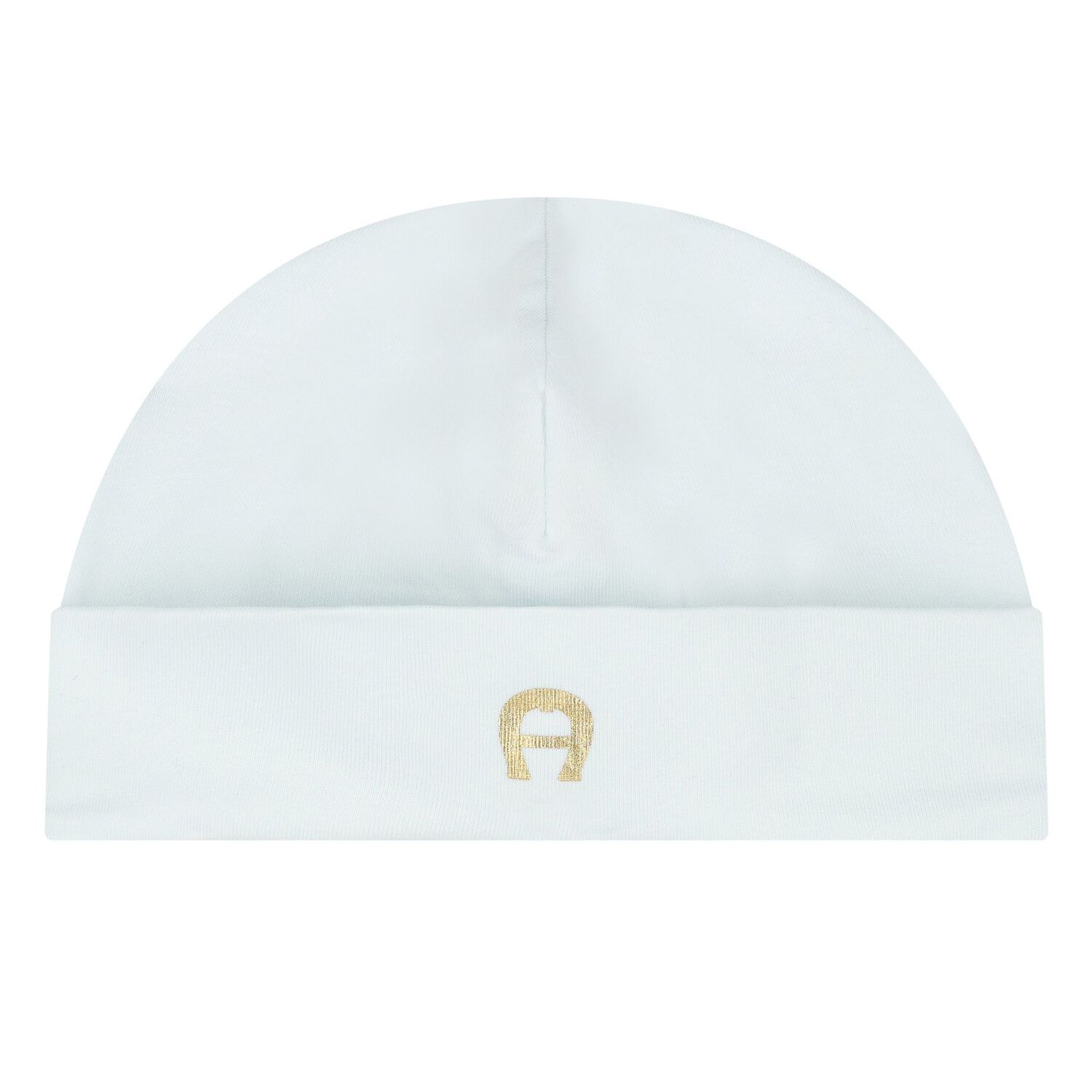 طقم هدايا ملابس أطفال وقبعة باللون الأزرق الباهت والذهبي للأولاد, 1, hi-res