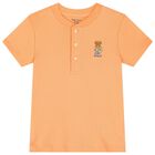 طقم شورت مخطط باللون البرتقالي والأزرق للأولاد , 1, hi-res