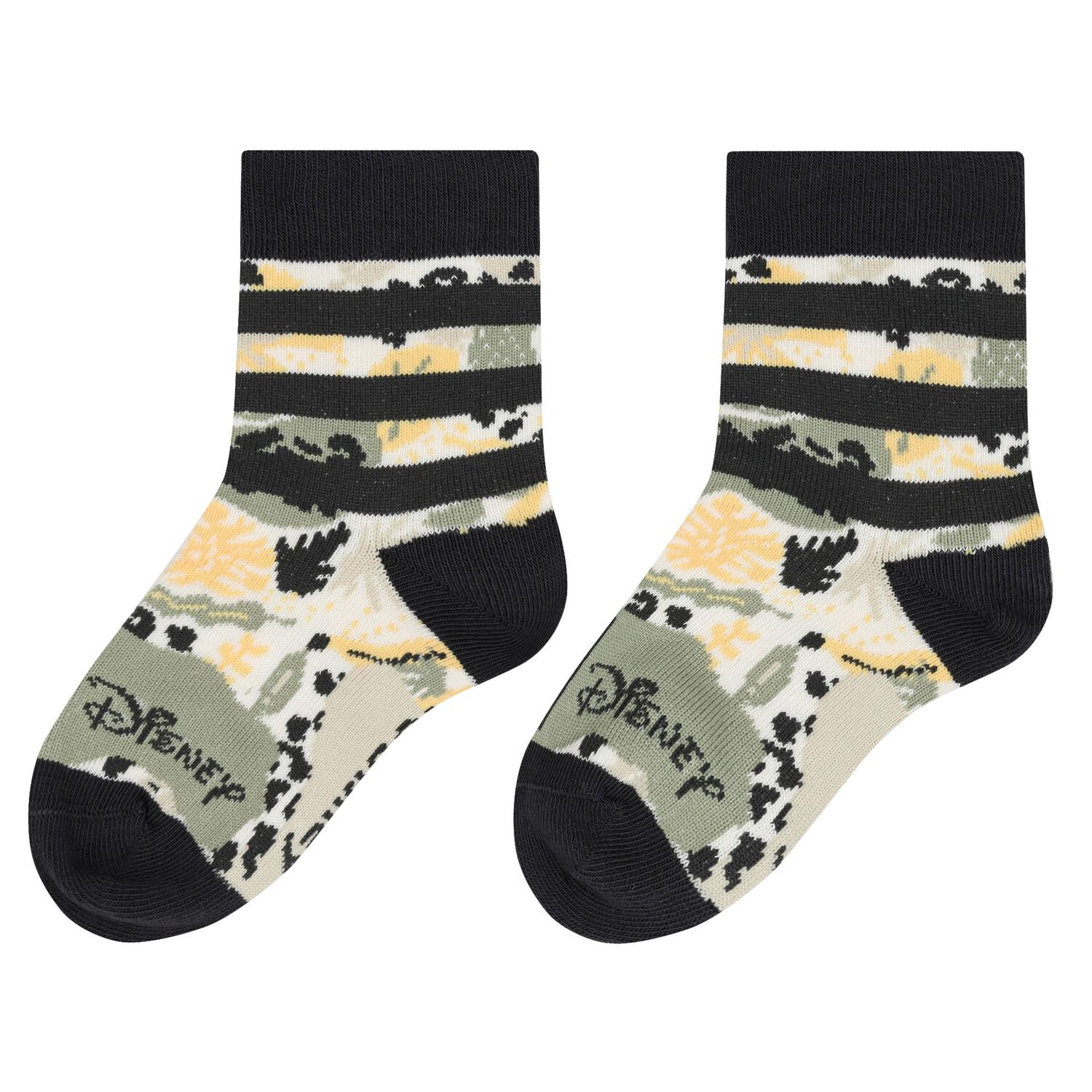 Beige, Grey & Green Logo Socks ( 3- Pack ), 1, hi-res