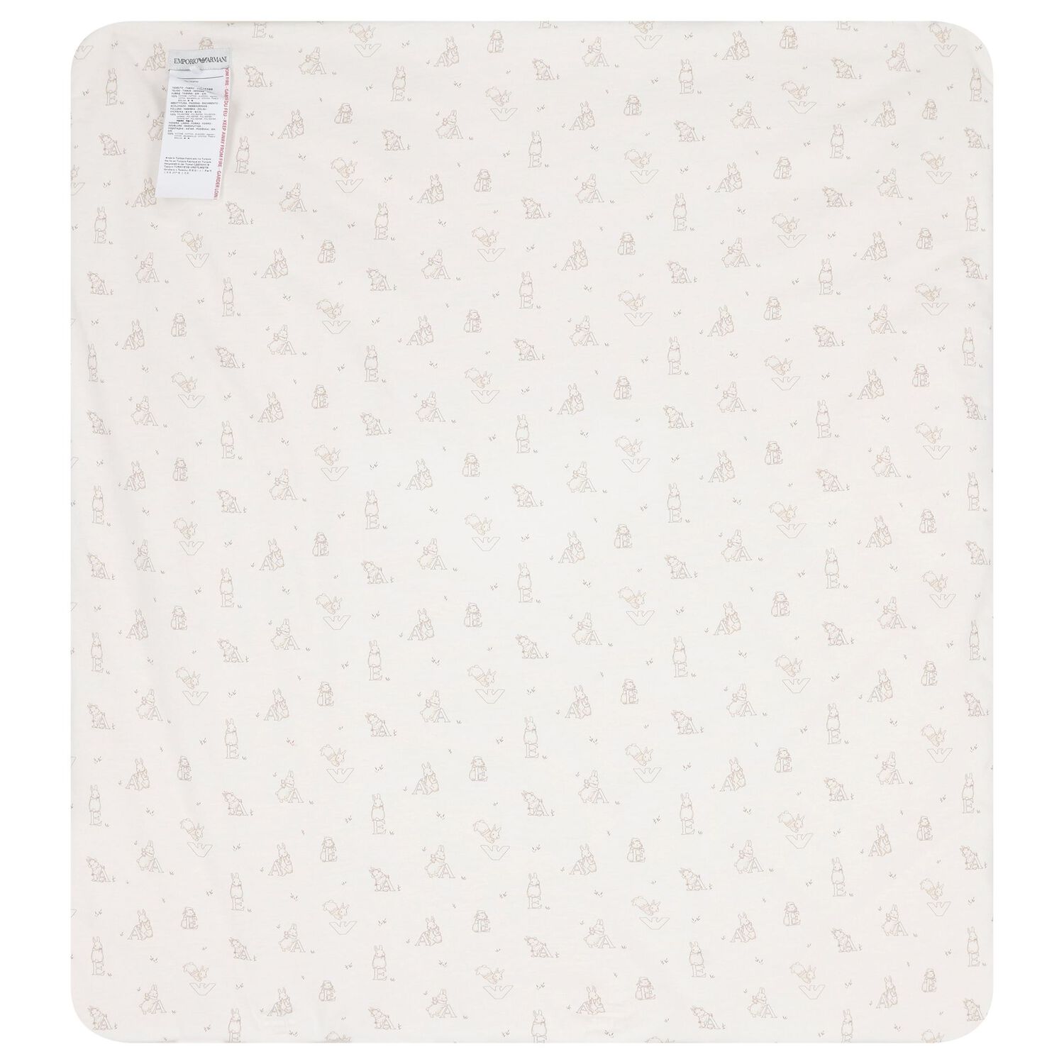 بطانية أطفال بشعار النسر من الصوف العاجي, 1, hi-res