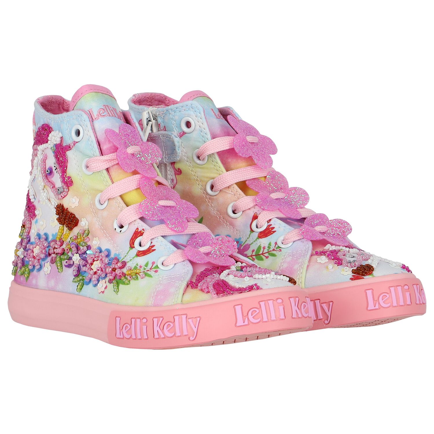 Girls Multi-Colored Unicorn Trainers, 1, hi-res image number null