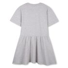 Girls Grey Tiger Logo Dress, 1, hi-res